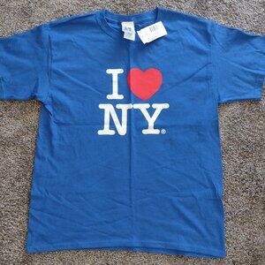 I love New York Royal  Blue Youth T-shirt  14-16  New!